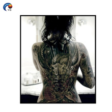 CMYK Full Back Tattoo Sticker decoration on body